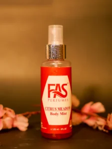 Unisex body mist with fresh green and citrus notes in a 120ml bottle