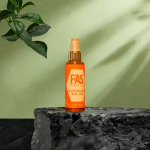 120ml unisex fragrance with zesty mandarin, refreshing yuzu, and warm amber for a fresh, energizing scent.