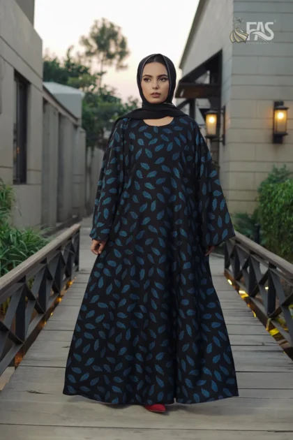 FAS Printed Abaya-BL